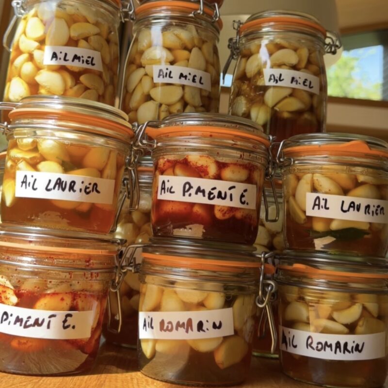 Ail fermenté au miel