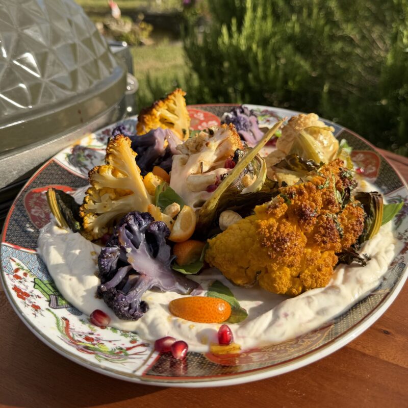 Chou-fleur rôti au barbecue