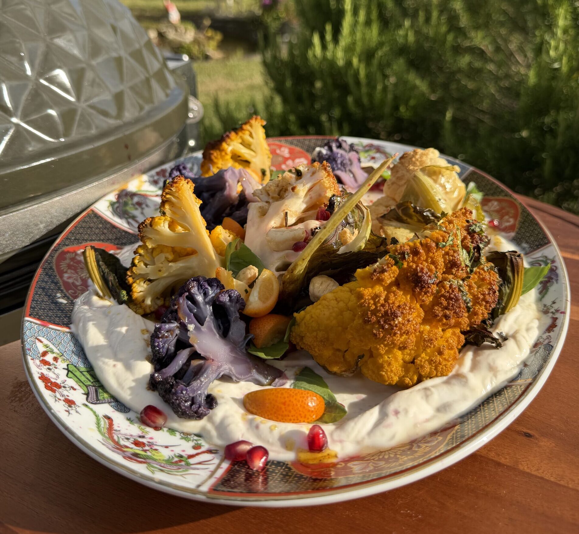 Chou-fleur rôti au barbecue