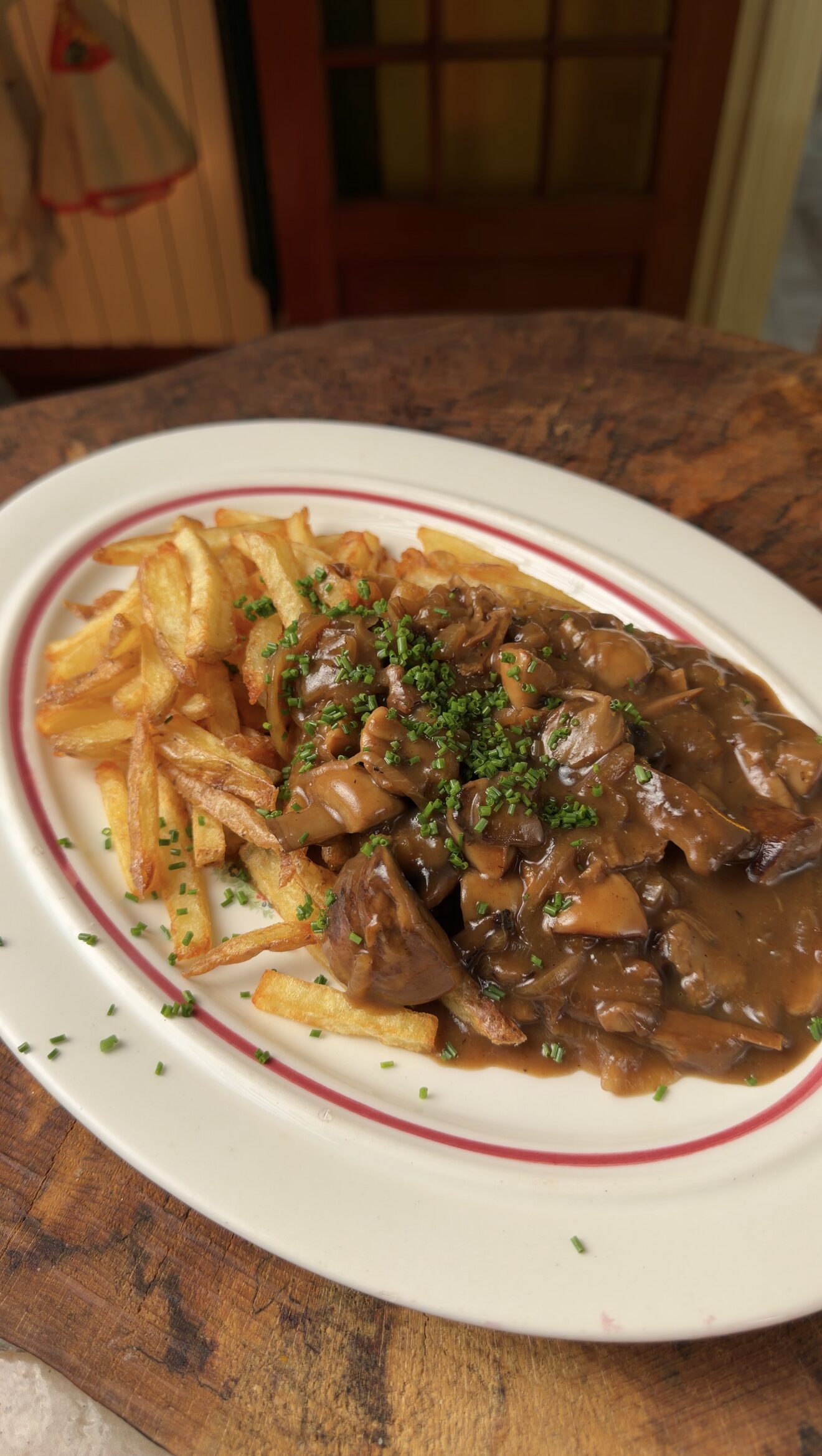 Carbonnade flamande végétale et frites maison