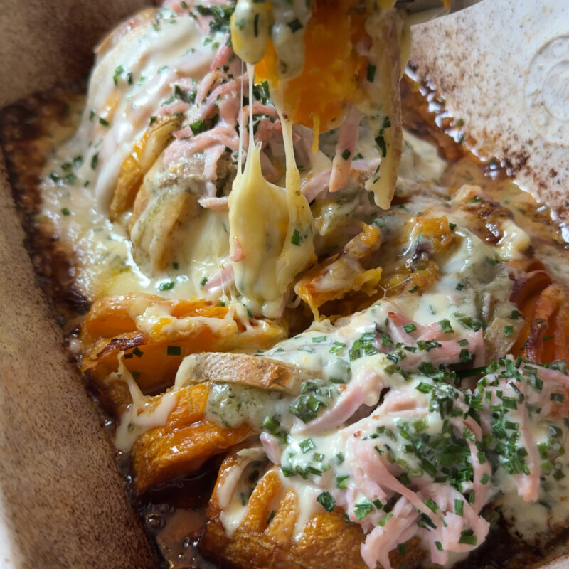 Butternut hasselback raclette