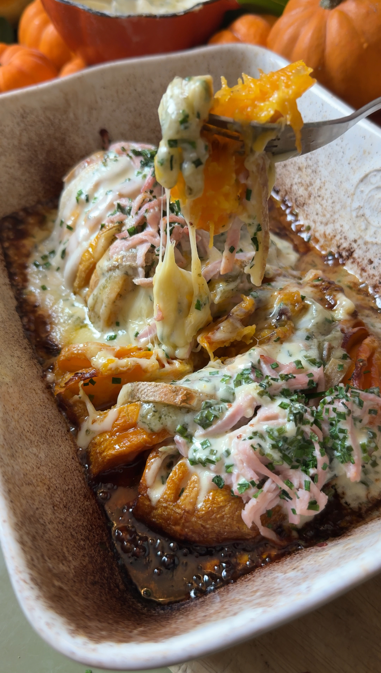 Butternut hasselback raclette